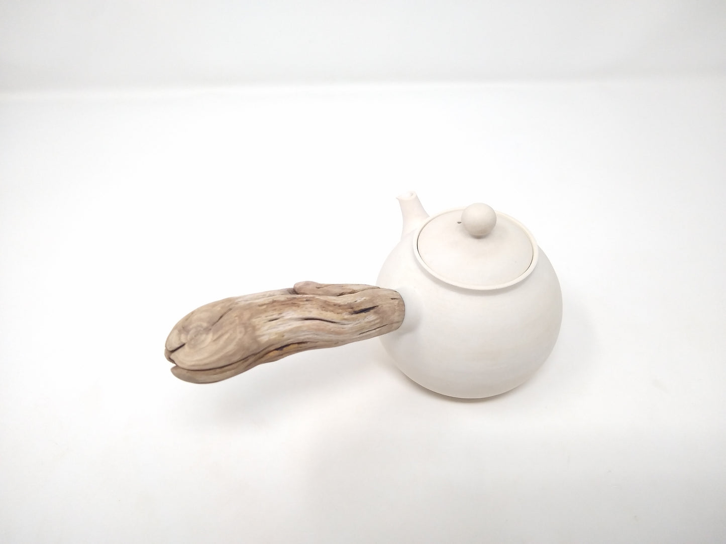 260ml Eggshell White Kyusu