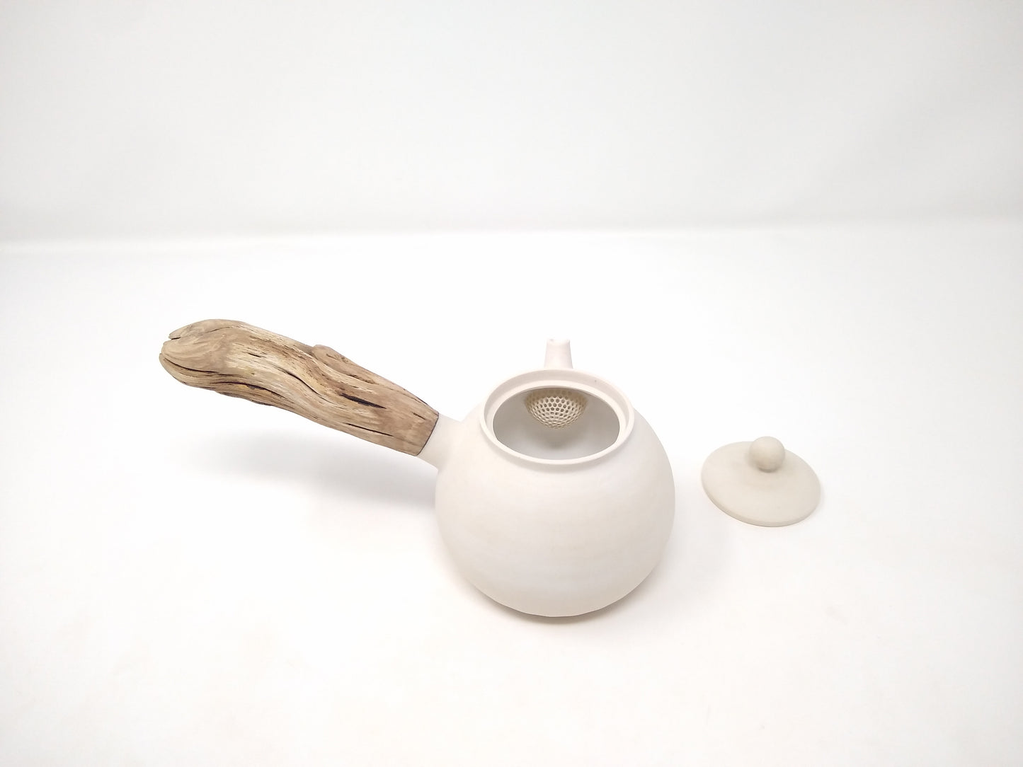 260ml Eggshell White Kyusu