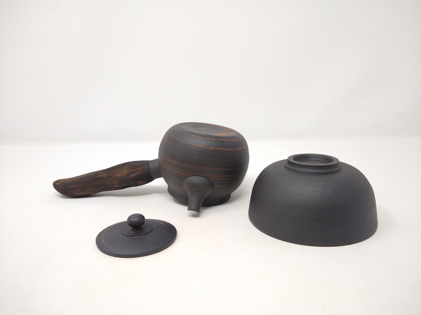 290ml Black Kyusu and a matching bowl