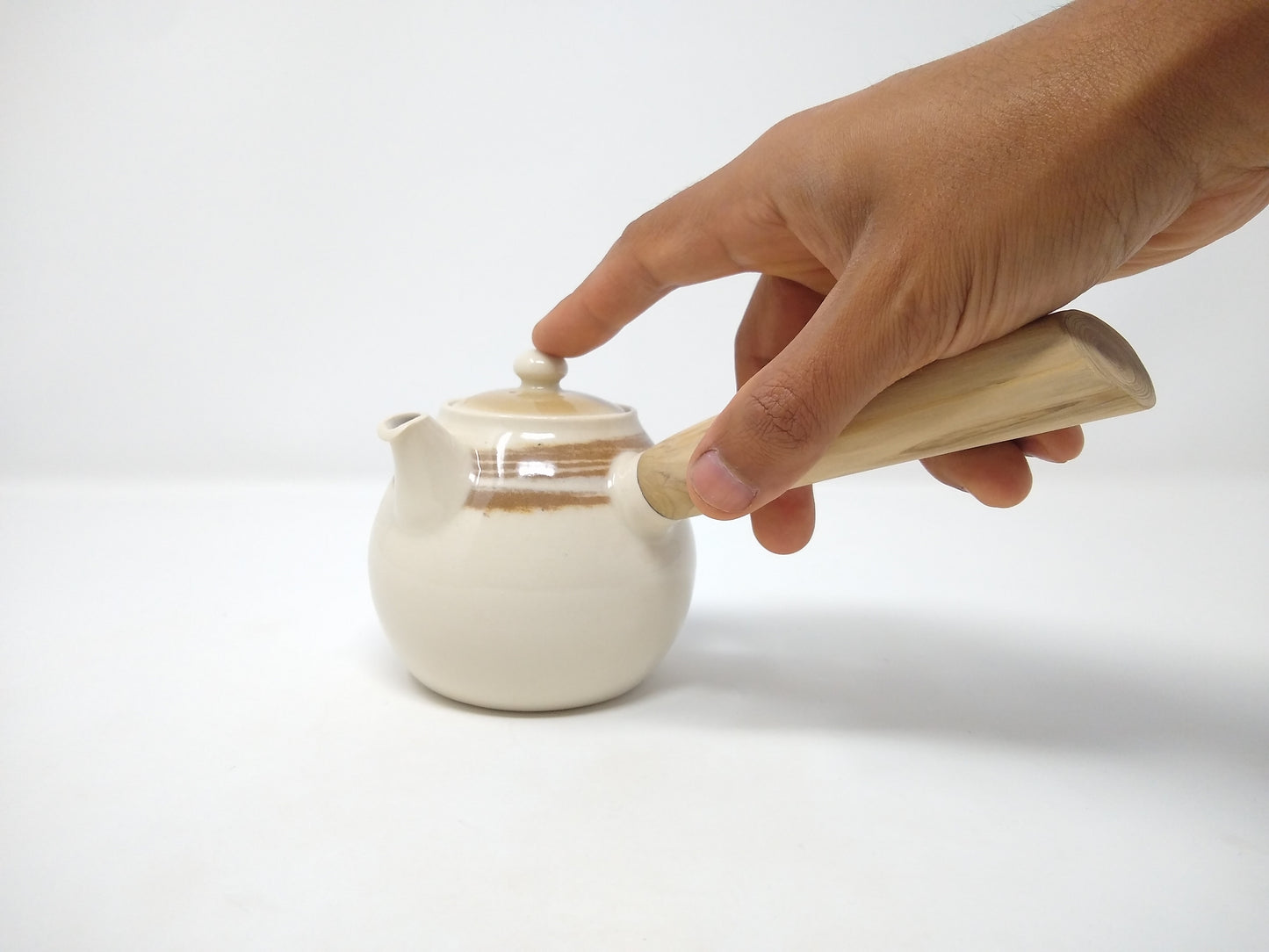 310ml Swirled Porcelain Kyusu